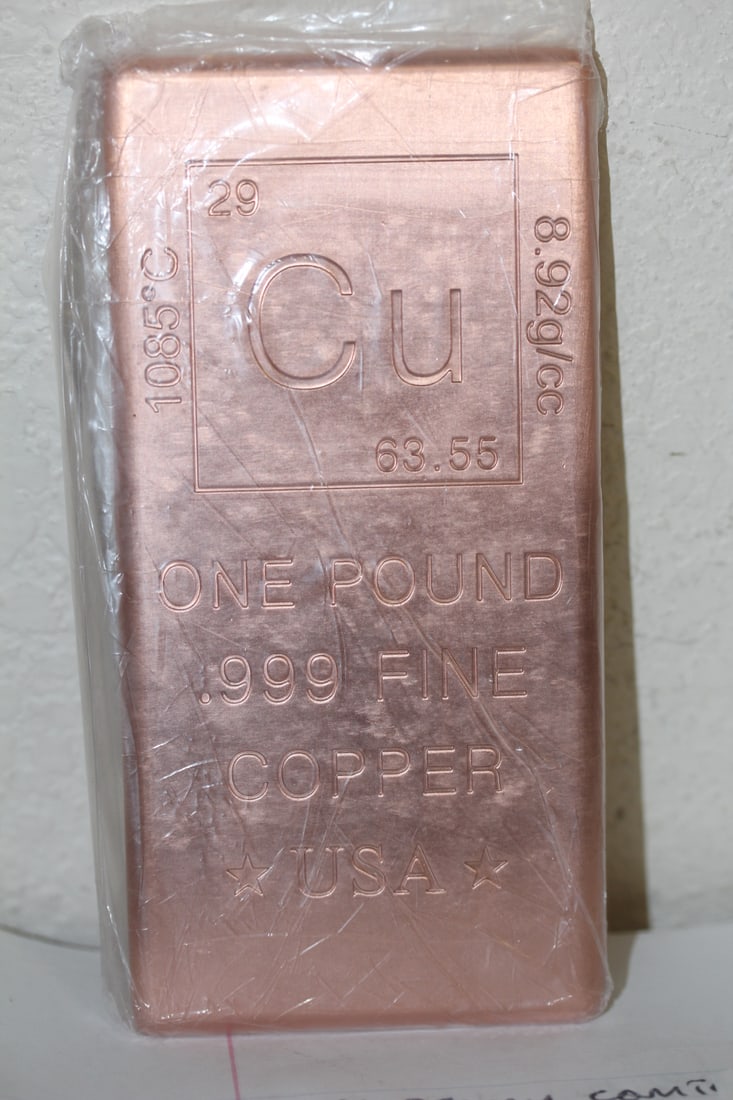 One Pound Copper Bar: as shown