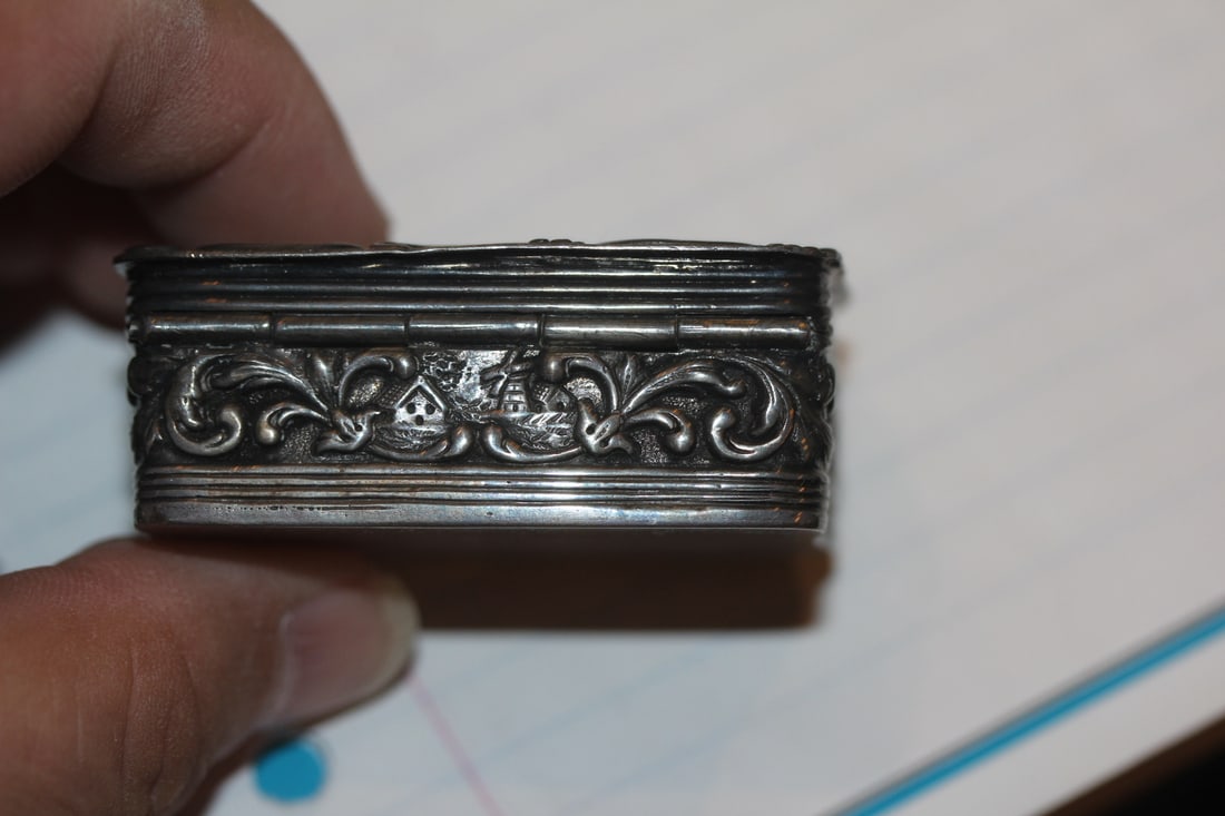 Repousse 800 Silver Trinket Box - 5