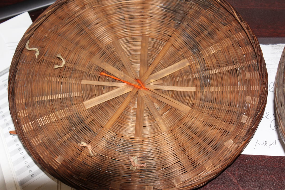 An Antique Chinese Sewing Basket - 7