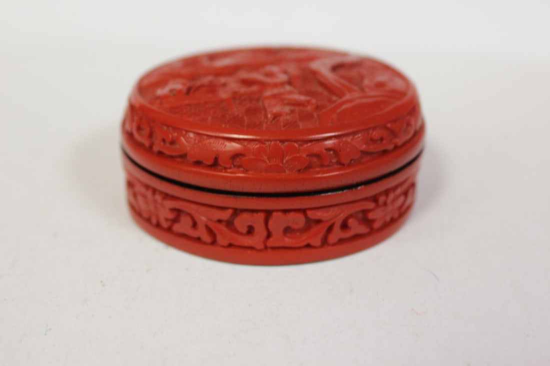 A Chinese Cinnabar Style Box - 4