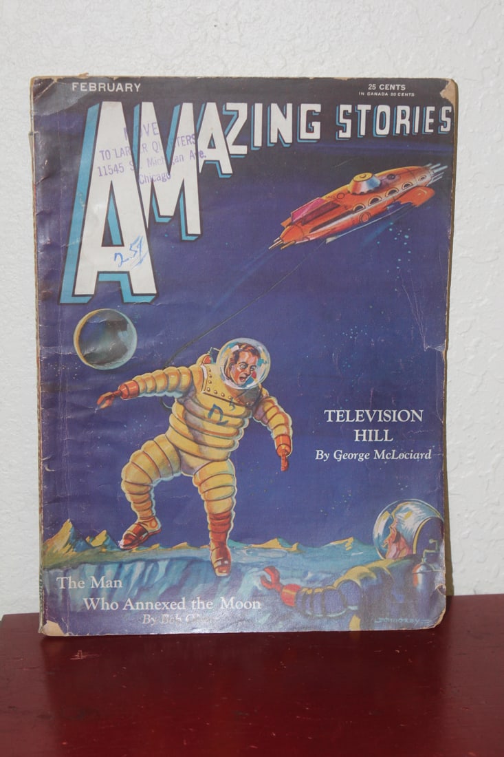 Amazing Stories Sci-fi Magazine, February 1931: as shown