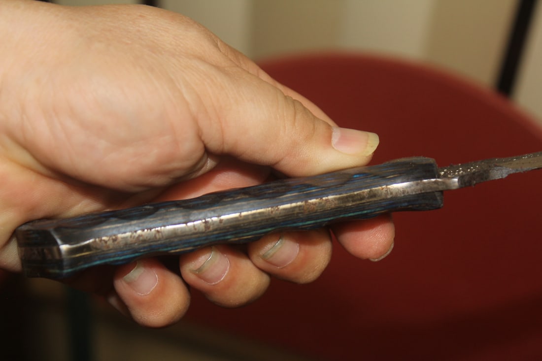 Knife with a Leather Sheath - 4