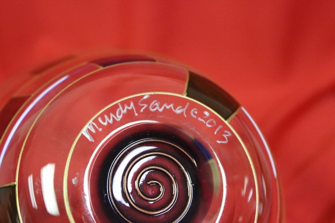 An Art Glass Bowl by Mindy Sand - 4