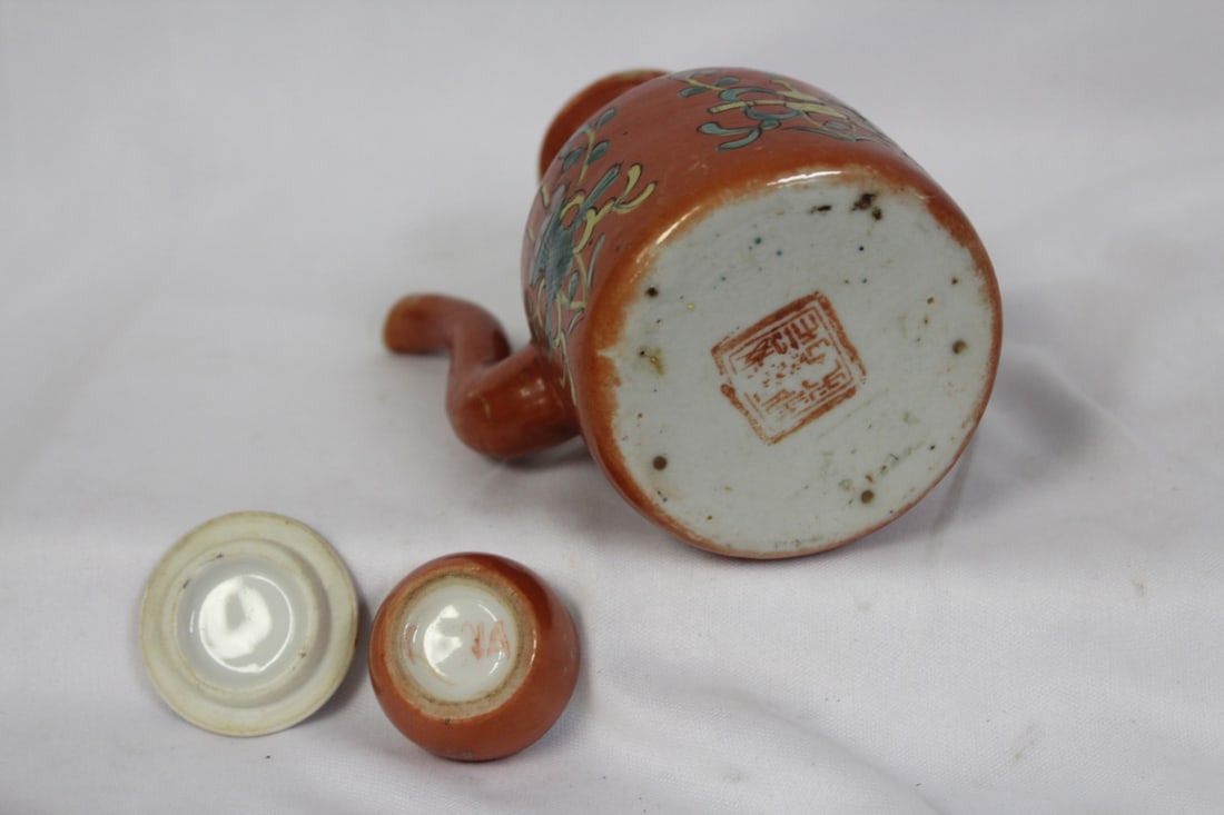 An Antiqe/Vintage Chinse Wine Ewer - 4