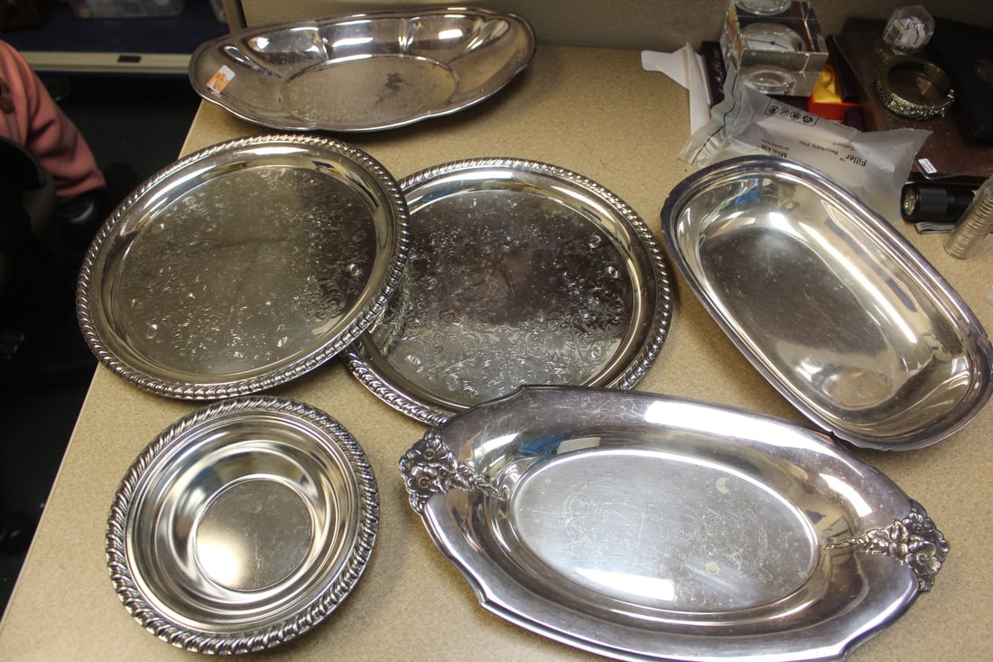 Lot of 6 Silverplated Item: longest= 13 1/4"