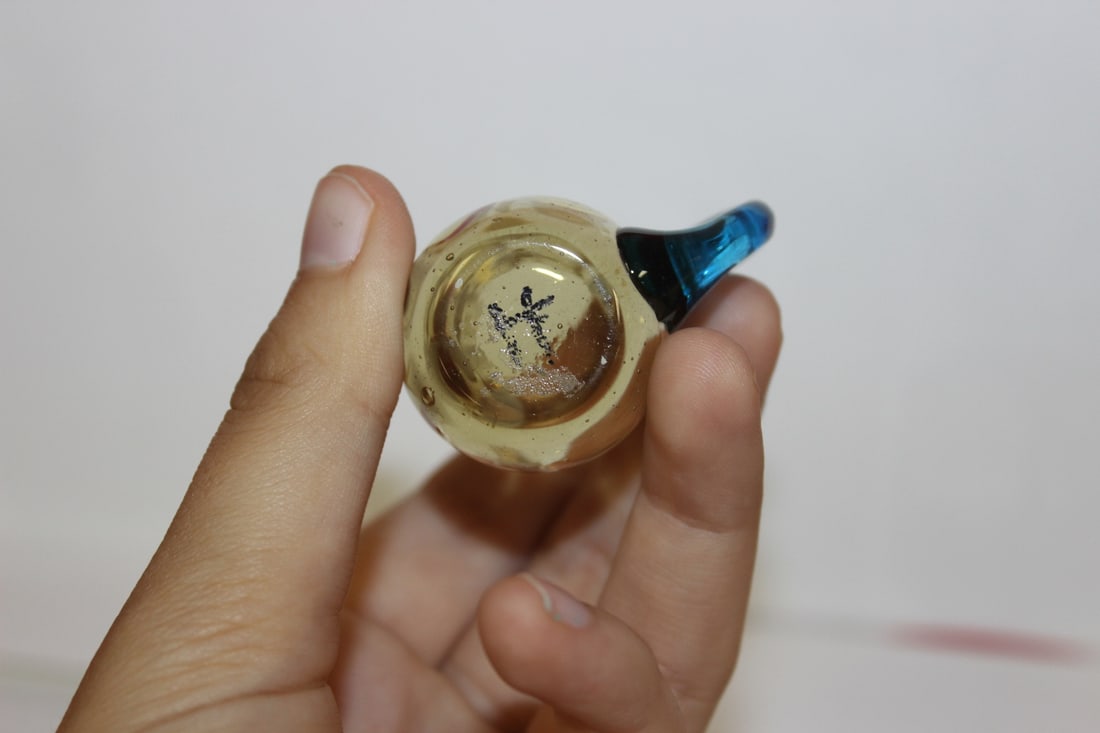 An Amber Colour Miniature Glass Mug - 3