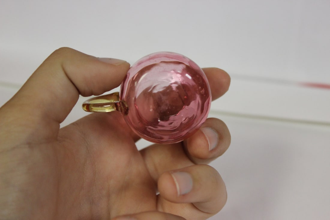 A Miniature Cranberry Glass Cup - 2
