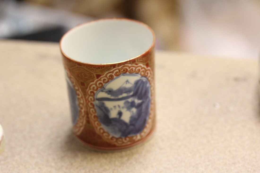 Artist Signed Japanese Porcelain Cup - 2