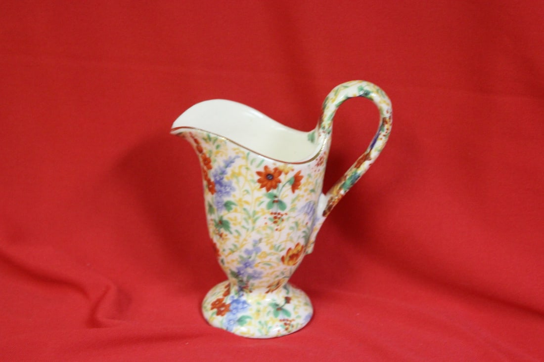 A Chintz Creamer: 4 3/4" tall