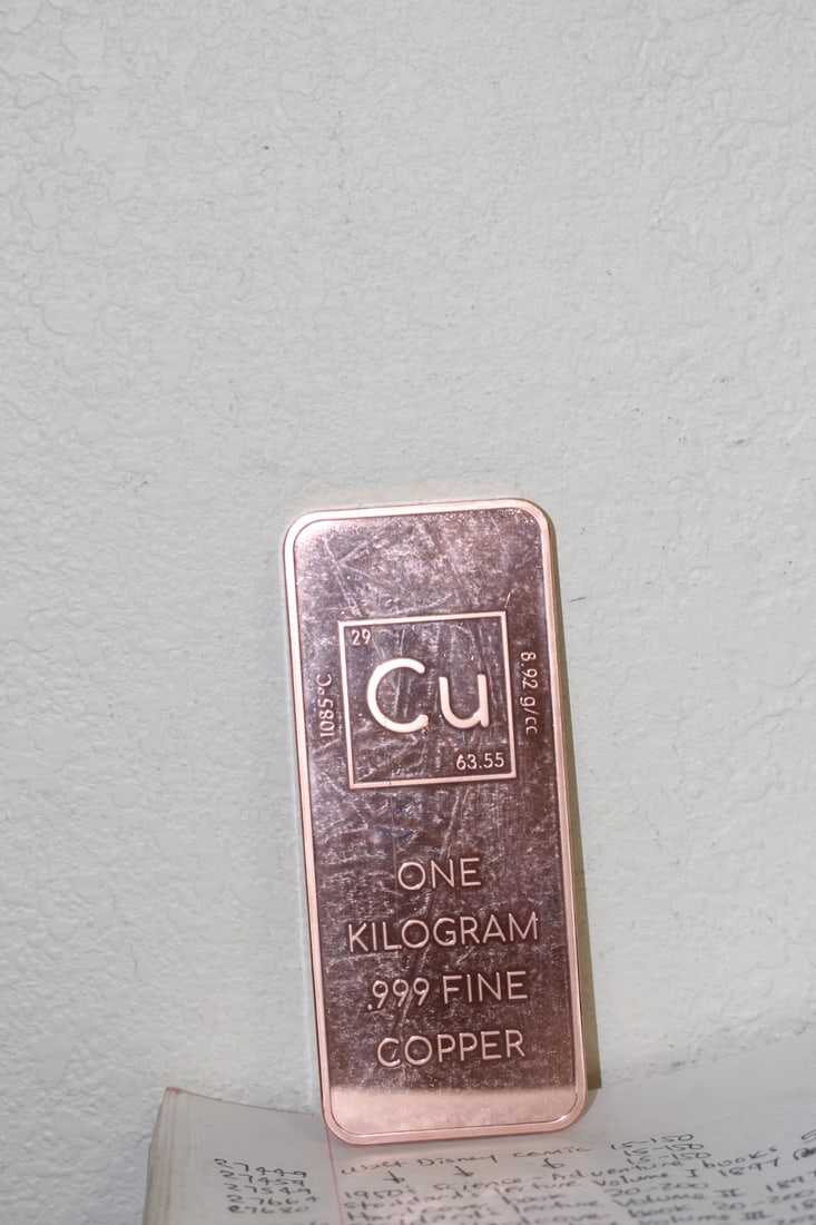 One Kilogram Copper Bar: as shown