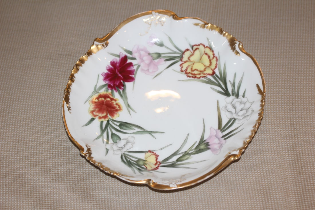 French Limoges? Plate: signed -Dec 25th 1892 - 9 1/2" in diameter