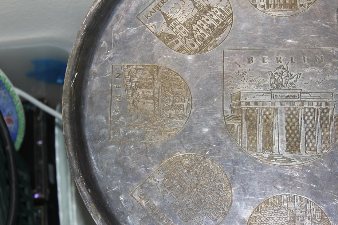 German Silverplate Tray/Wall Hanger - 4