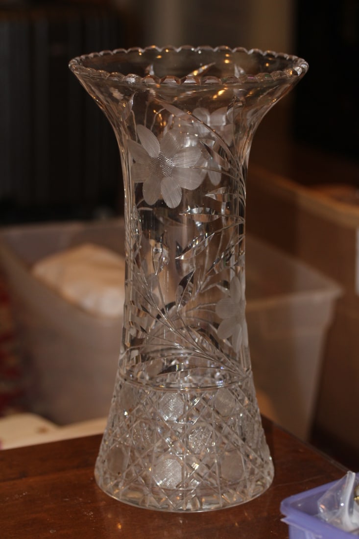 American Brilliant Cut Vase - 3