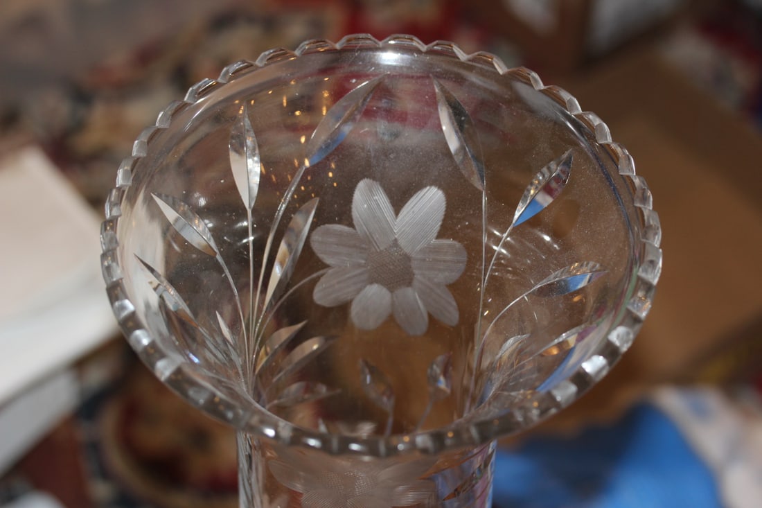 American Brilliant Cut Vase - 4