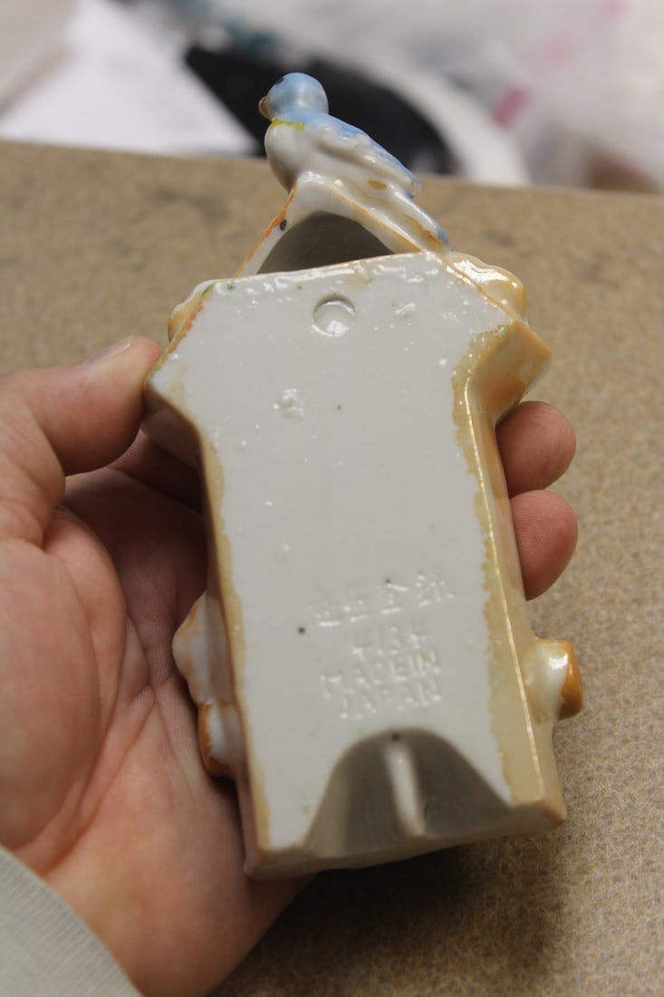 Japanese Ceramic Wall Pocket - 3