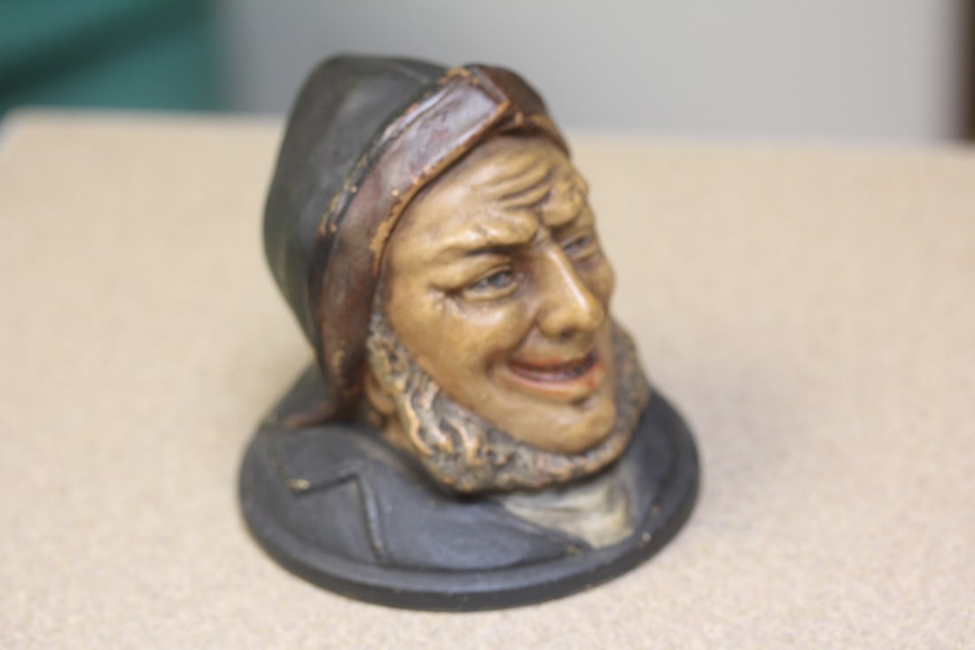 Antique Captain Small Pottery Bust? - 5