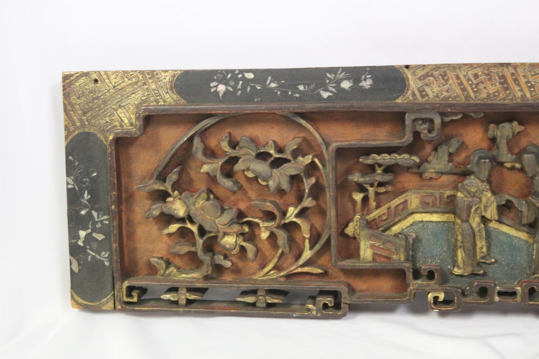 An Antique/Vintage Chinese Wall Hanging Panel - 2