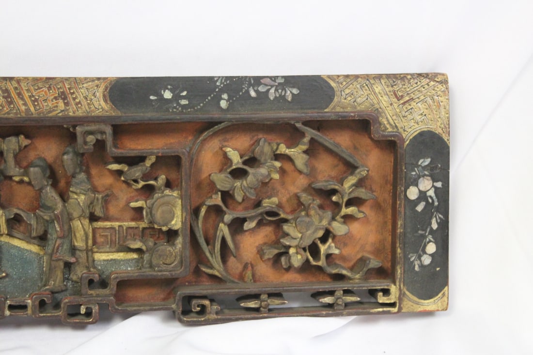 An Antique/Vintage Chinese Wall Hanging Panel - 4