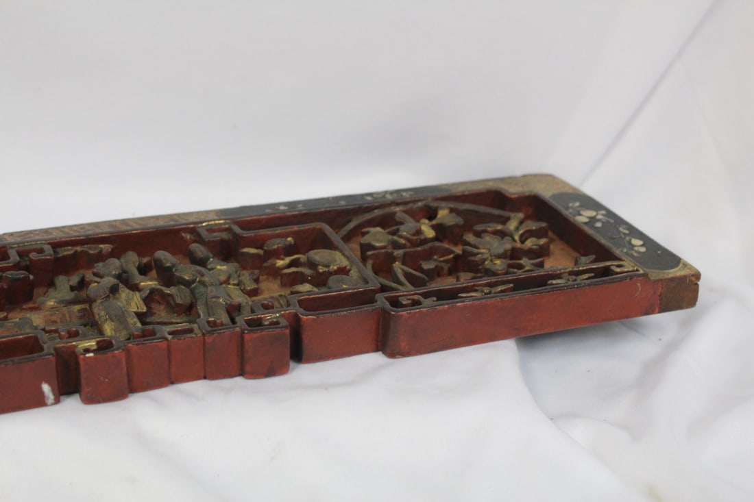 An Antique/Vintage Chinese Wall Hanging Panel - 6