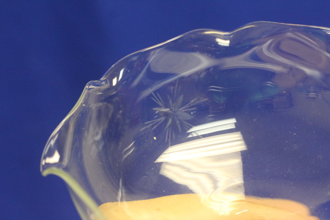 Sterling Rim Cut Glass Compote - 4