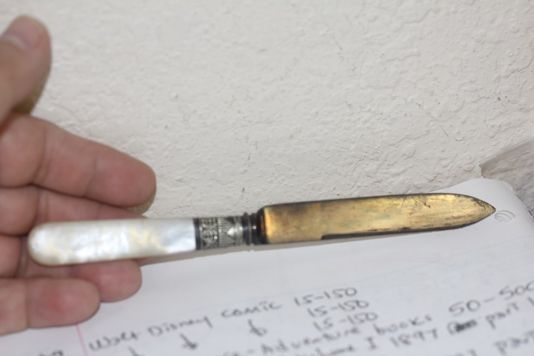 Sterling Mother of Pearl Handle Knife - 3