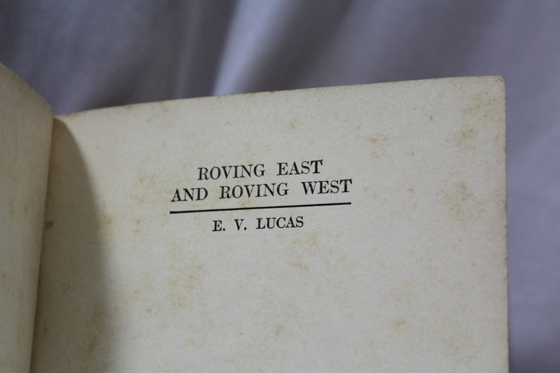 Hardcover Book - Roving East and Roving West - 4