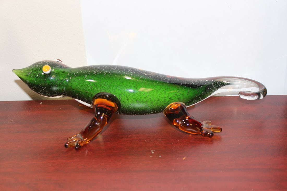Art Glass Lizzard - 4