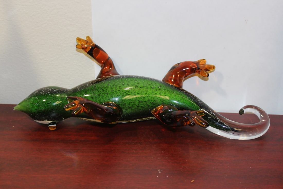 Art Glass Lizzard - 5