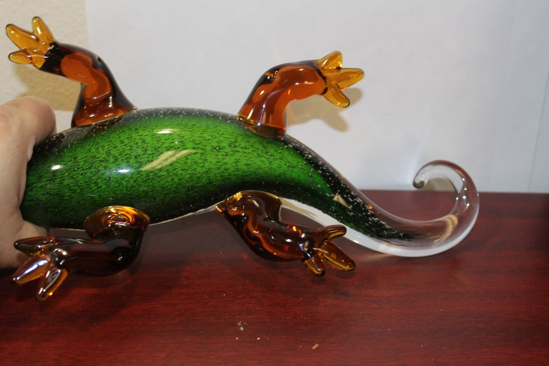 Art Glass Lizzard - 6