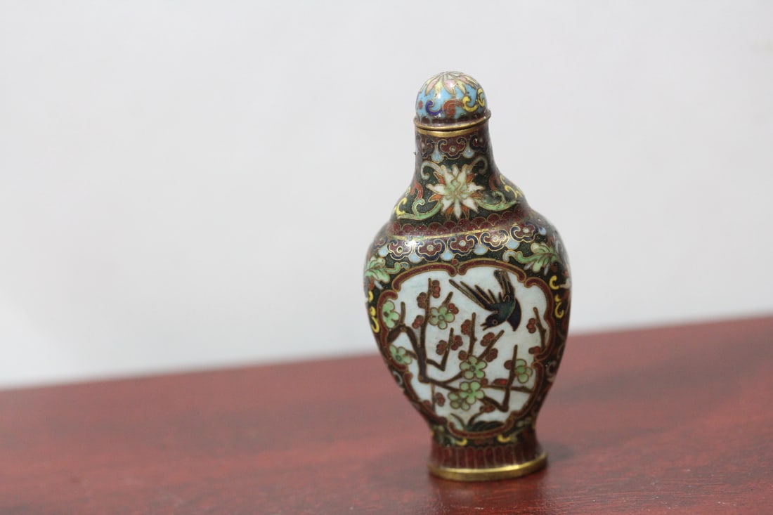 Chinese Cloisonne Snuff Bottle - 2