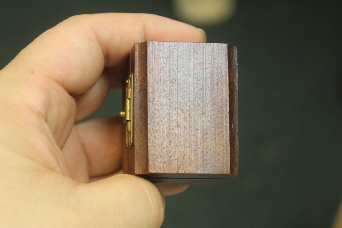 Tiny Vintage Wooden Box - 6