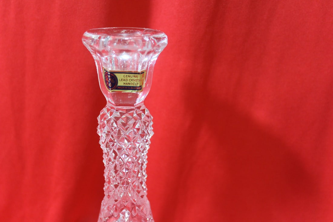 A Pair Of Crystal Candlesticks - 2