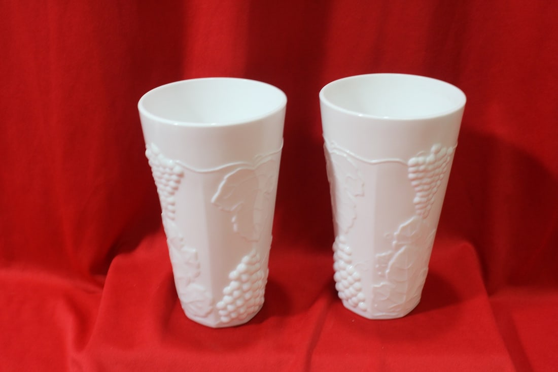 A Pair of Milk Glass Cups - 2