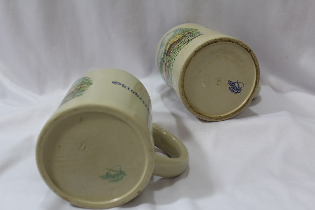 Lot of 2 Oktoberfest Beer Mugs - 5