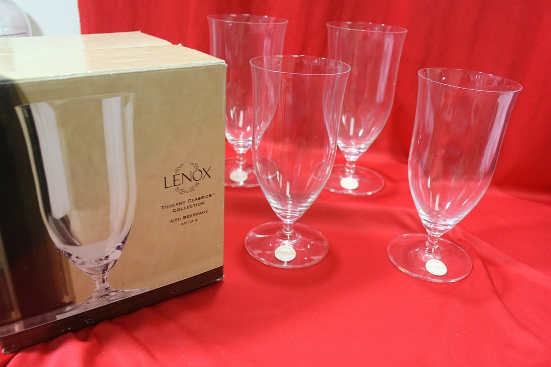 A Set of 4 Lenox Iced Beverage Glasses - 4