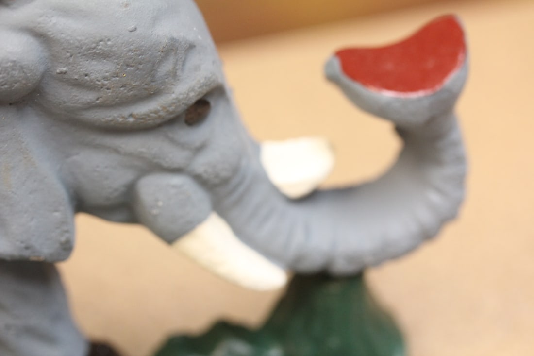 Cast Iron Elephant Door Stopper - 3