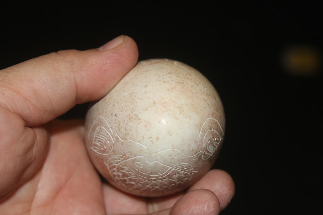 Carved Stone Egg - 5