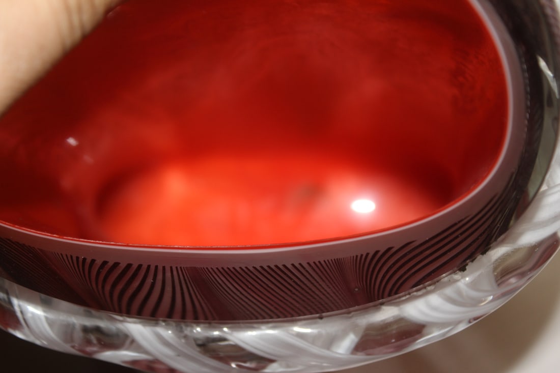 Heavy Murano Art Glass Vase - 5