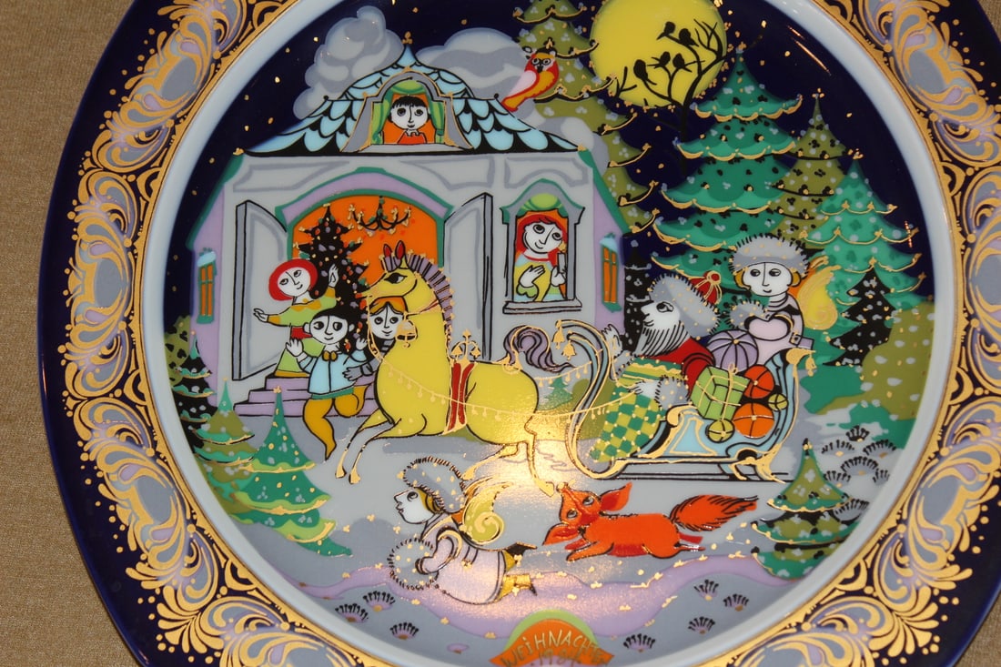 Rosenthal Bjorn Wiinblad 1984 Chirstmas Plate - 2