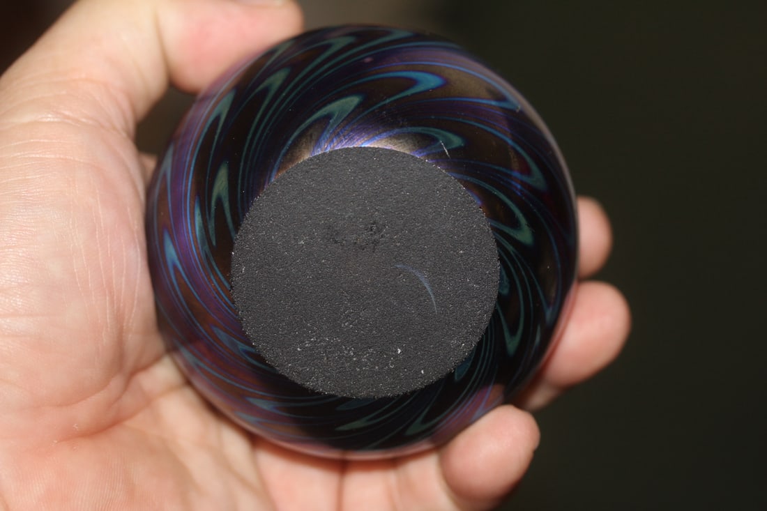 Iridescent Art Glass Paperweight - 6