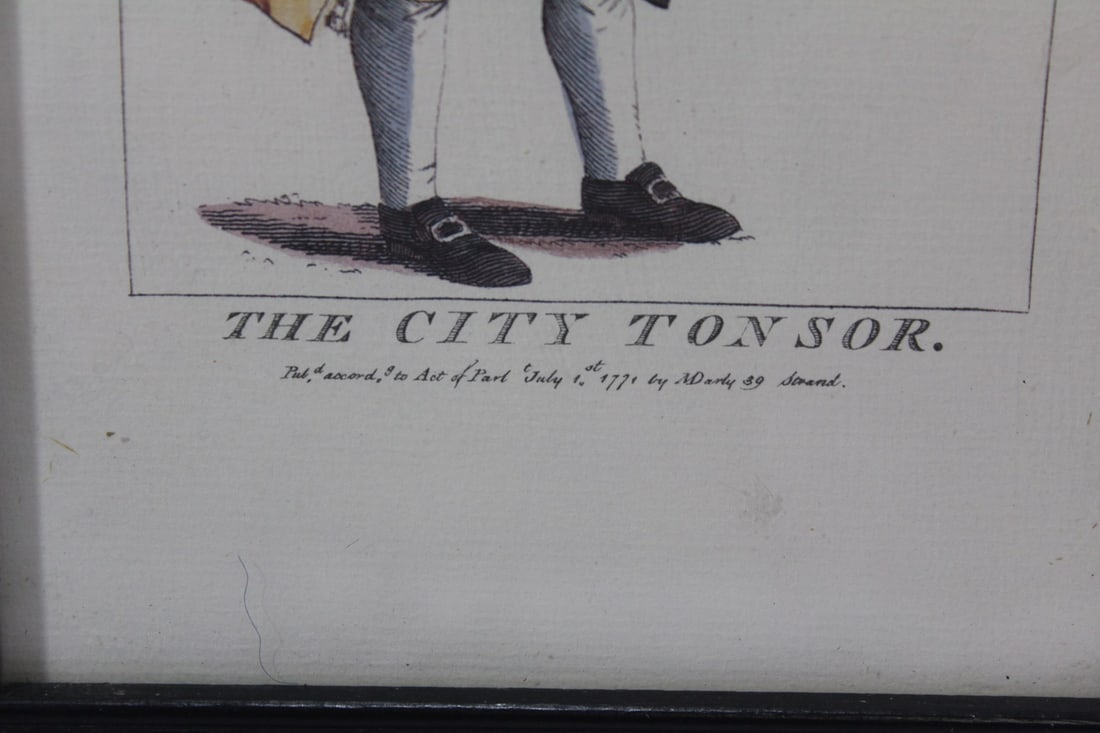 A Vintage "The City Tonsor" Print - 2