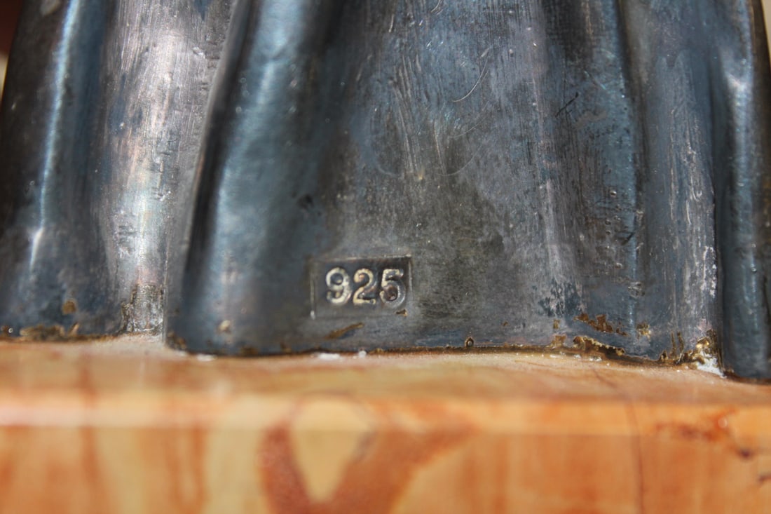 A Rare Statue on Marble Stand - 6