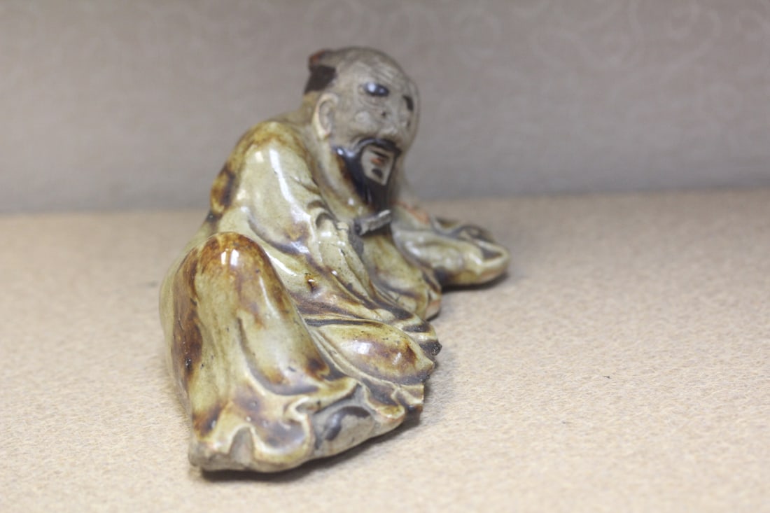 Antique Chinese Pottery of a Sage - 5