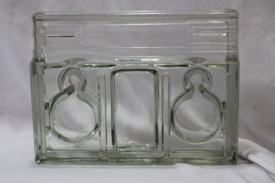 A Glass Desk Set?: 7 1/2" across - do not know if it is complete or not
