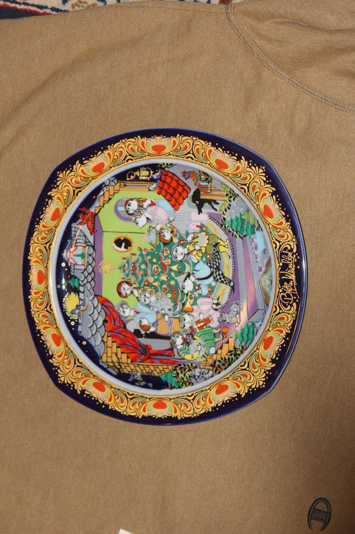Rosenthal Bjorn Wiinblad 1986 Chirstmas Plate (1 of 4)