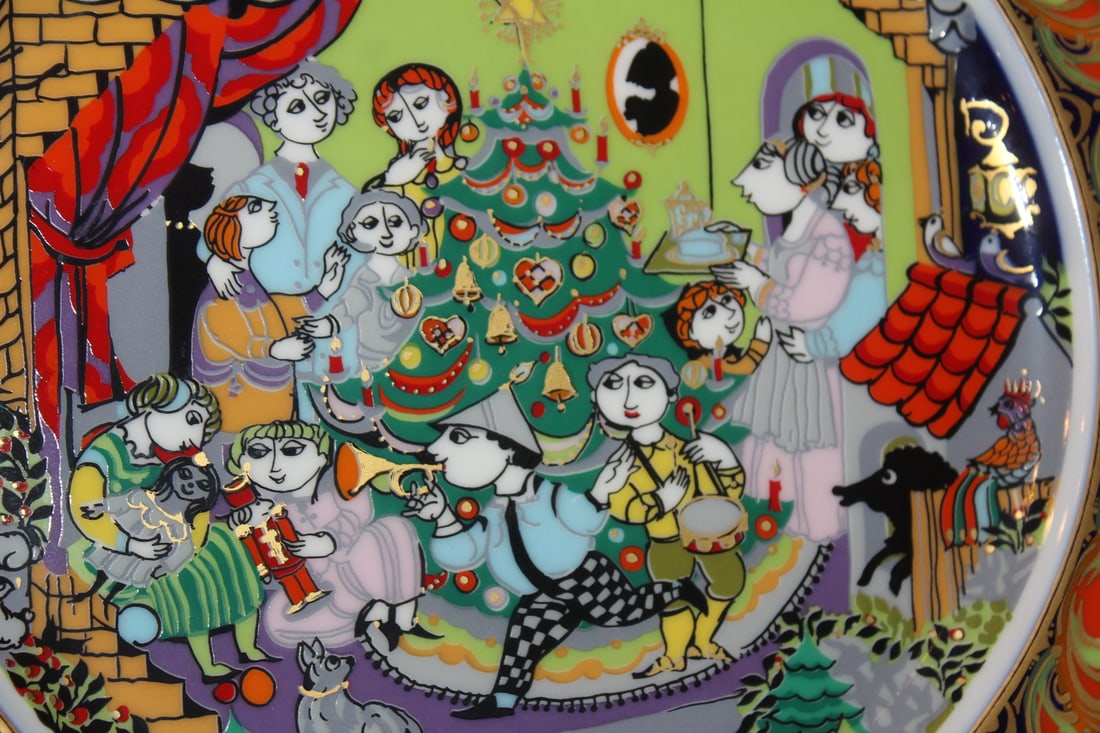 Rosenthal Bjorn Wiinblad 1986 Chirstmas Plate - 2