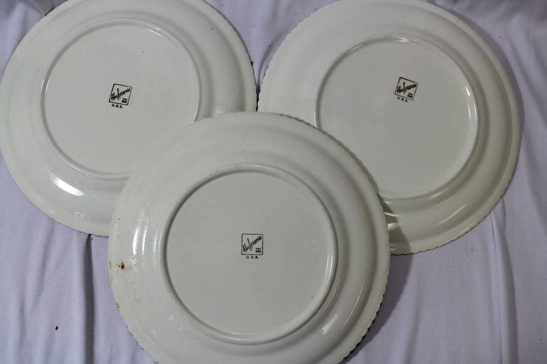 Lot of 3 Currier and Ives Dinner Plates - 5