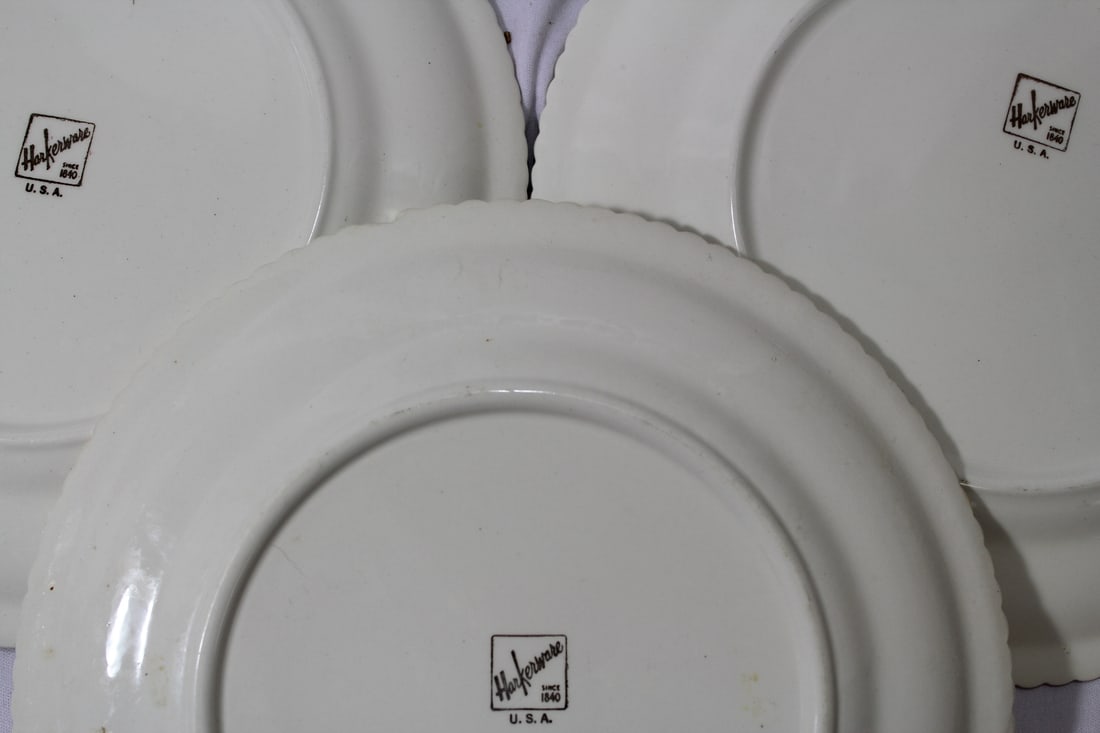 Lot of 3 Currier and Ives Dinner Plates - 6