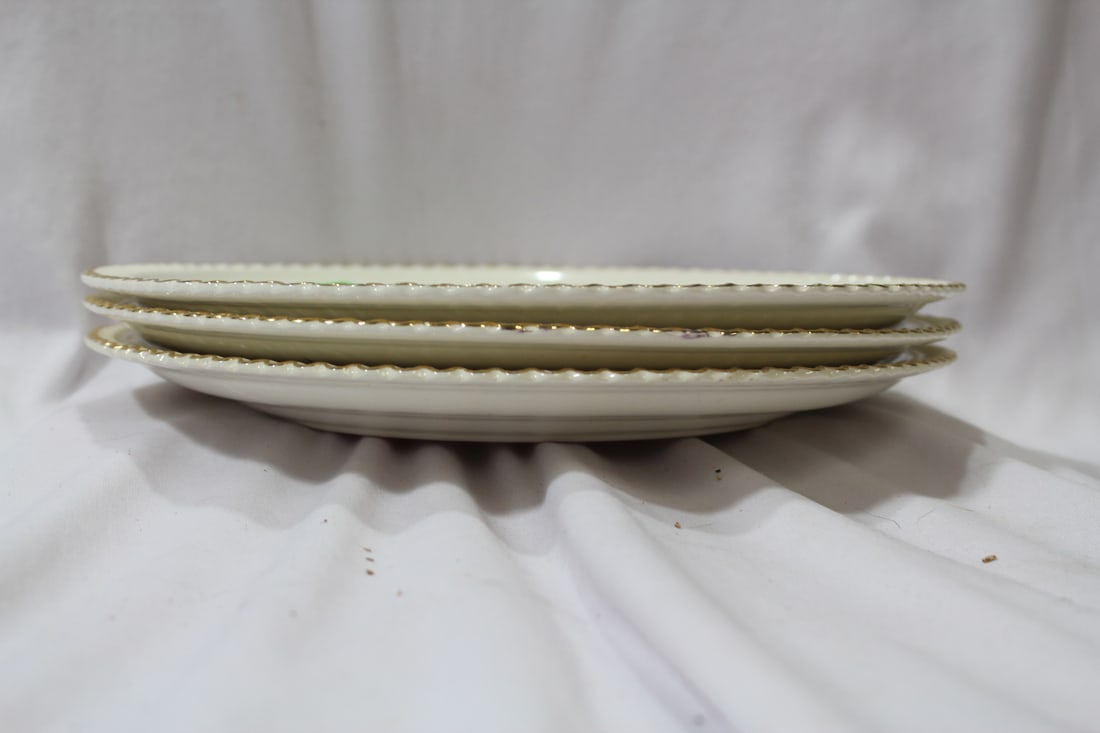 Lot of 3 Currier and Ives Dinner Plates - 7