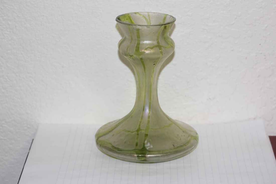 Antique Iridescent Glass Vase - 2